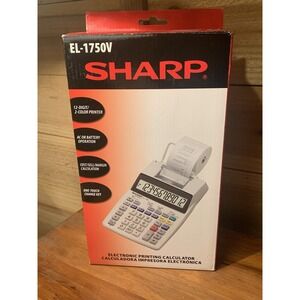 Sharp EL1750V Printing Calculator New In Box